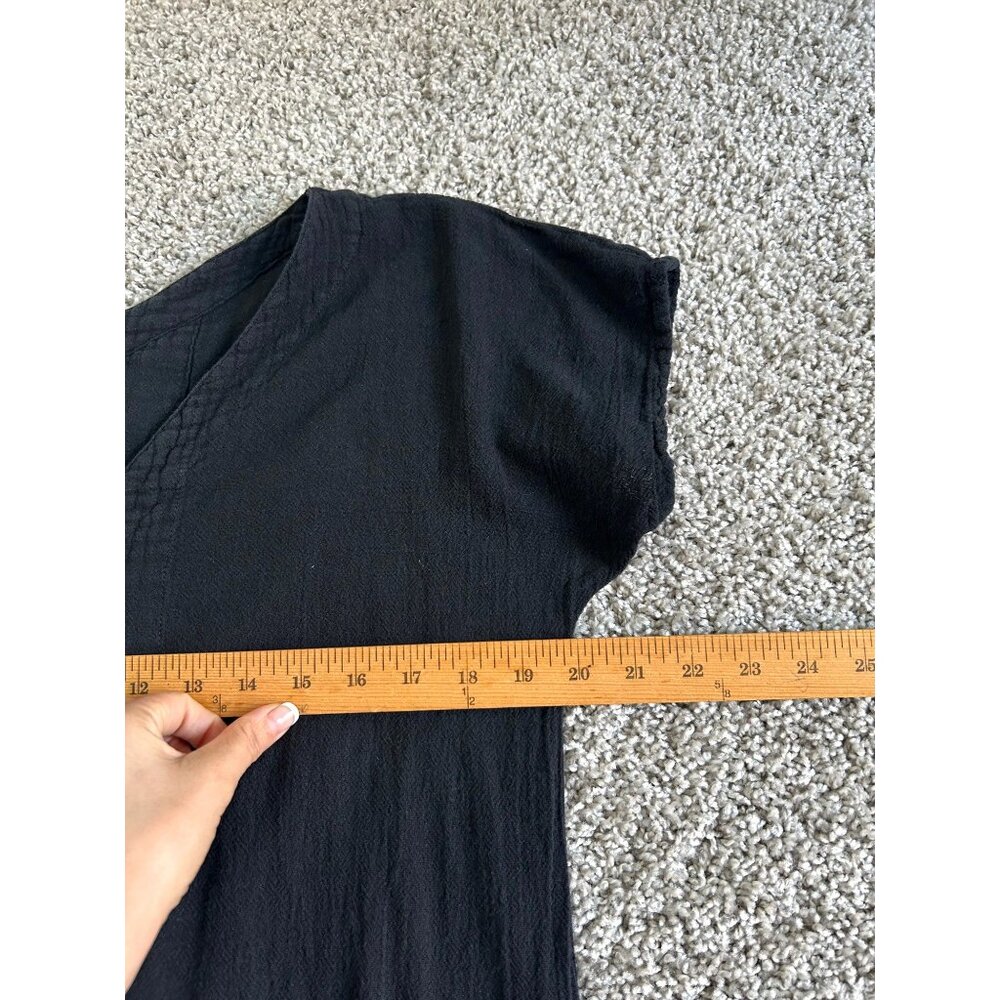 Oh My Gauze Women's Sz S/M Black V-Neck Long Maxi Dress - Picture 7 of 8